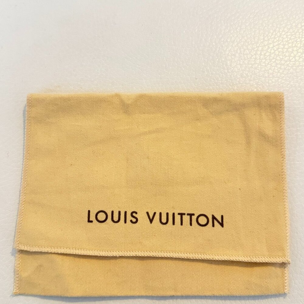 Authentic Louis Vuitton Dust Bag Envelope Flap 7.25" x 5.5" for wallet / belt